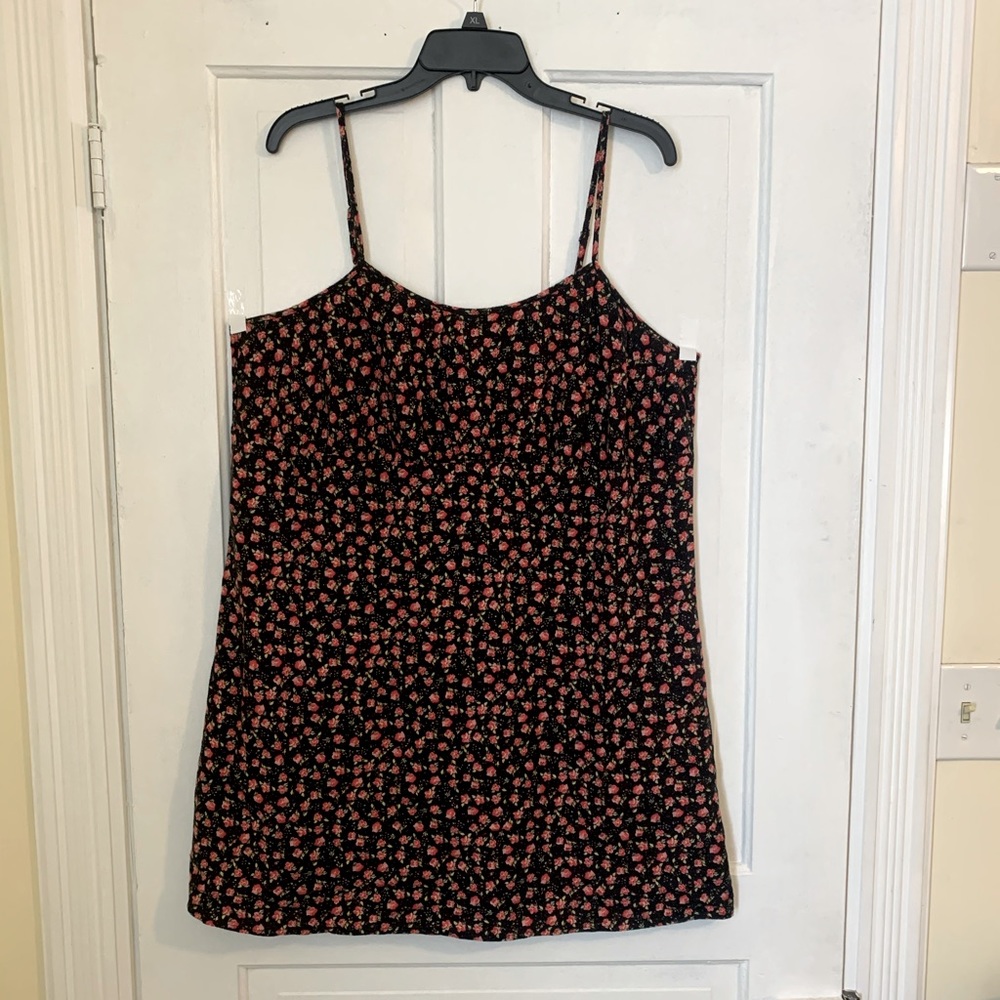 Floral Black and Pink Dress